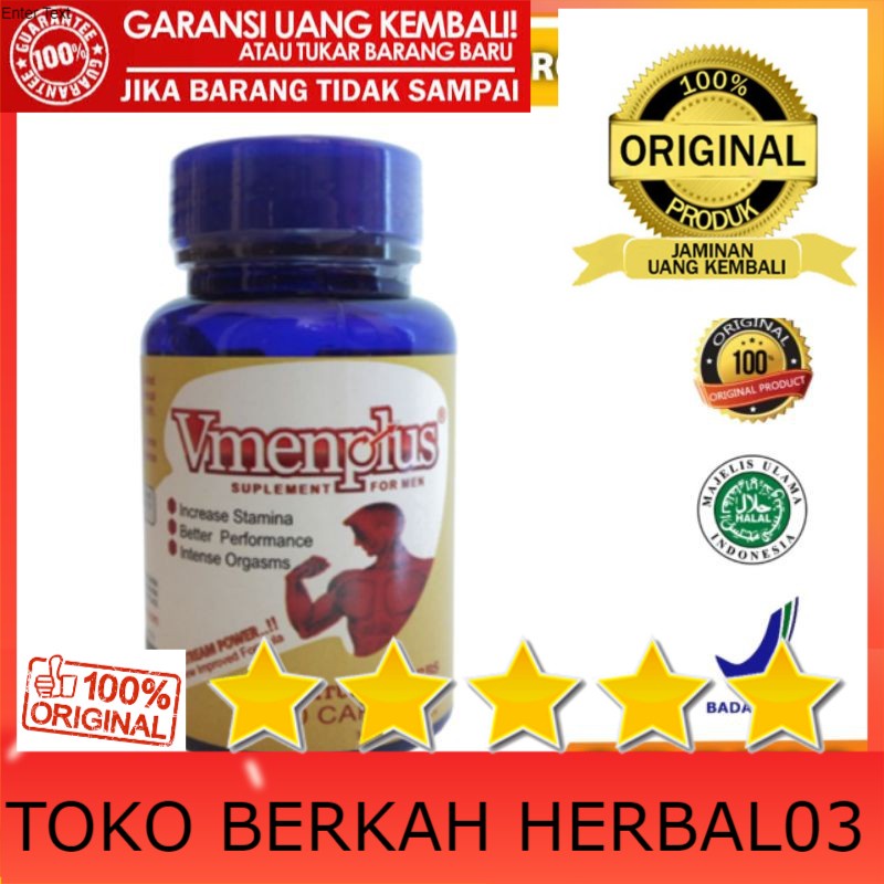 100% ASLI (COD) OBAT HERBAL KUAT PRIA ORIGINAL VMENPLUS ASLI 100% AMPUH MEMBANGKITKAN STAMINA PRIA T