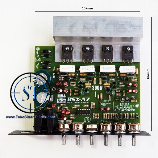 Kit Echo BSX-A7 +Socket 2 Mic +Amplifier 2 x 150 W ( 300W RMS ) BSX A7  Plus Potenisio Panel Bell