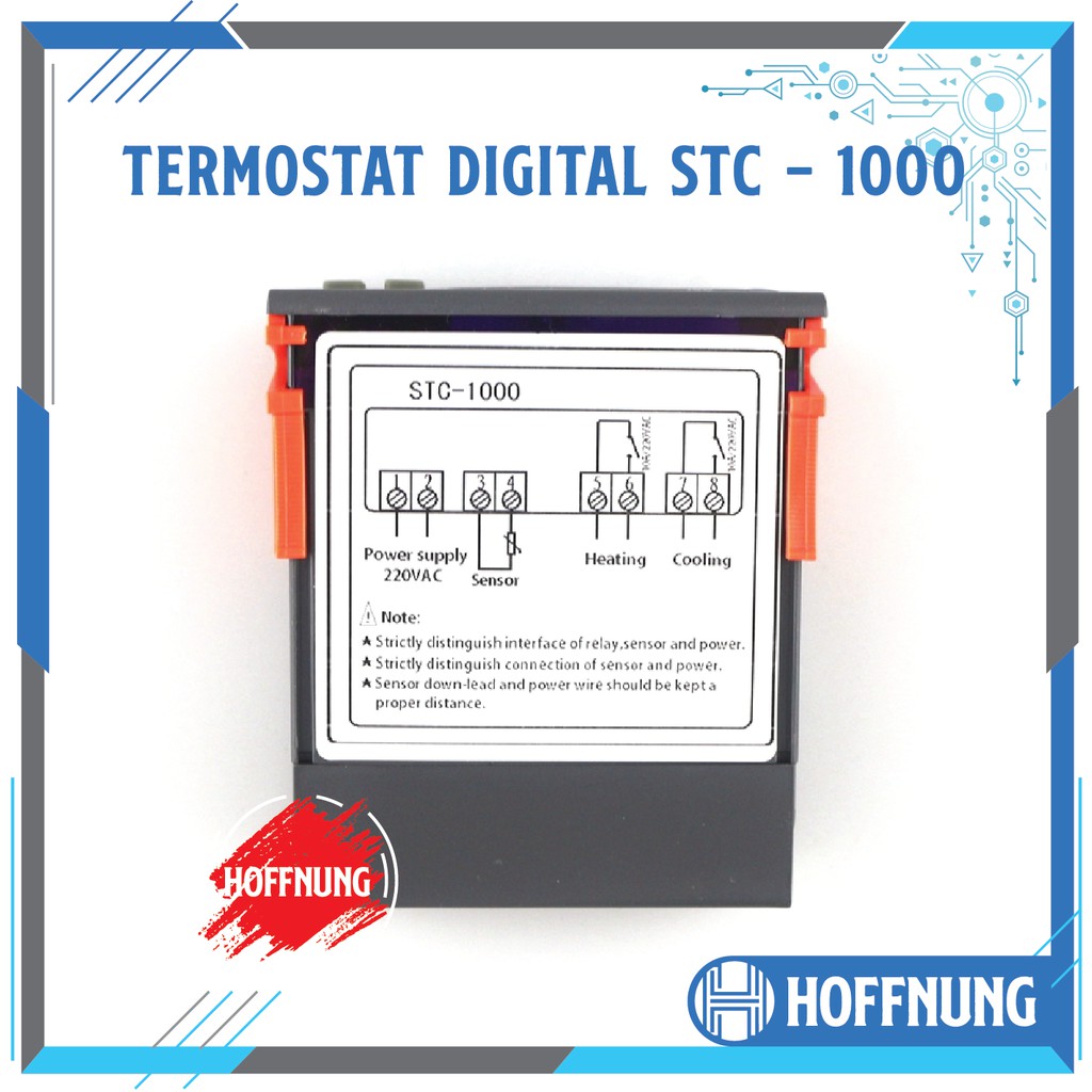 Termostat Digital Stc-1000 220v AC Thermostat Suhu Temperature Control