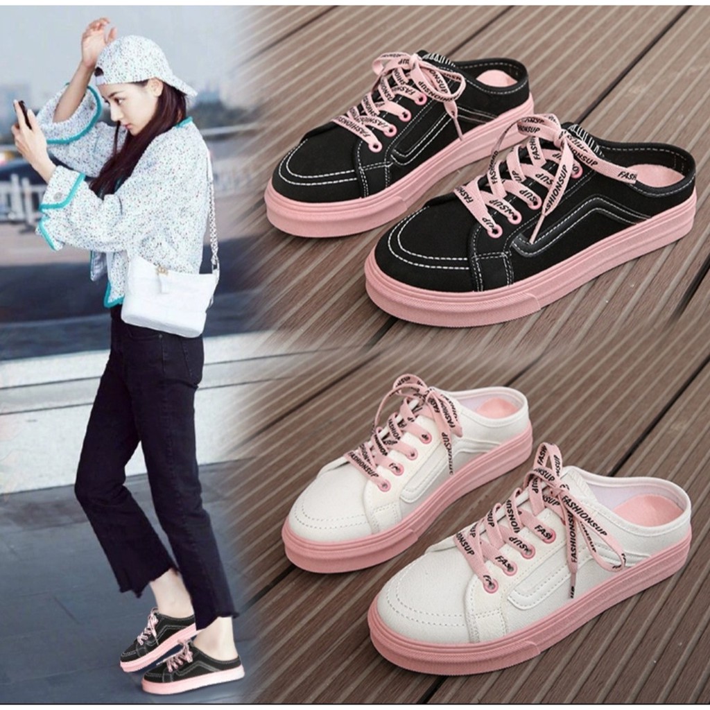 Sepatu Slip On Tali Koreanstyle Trendi CK536