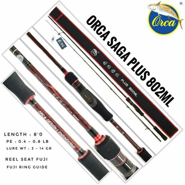 Joran pancing Orca Saga Plus 802 ML