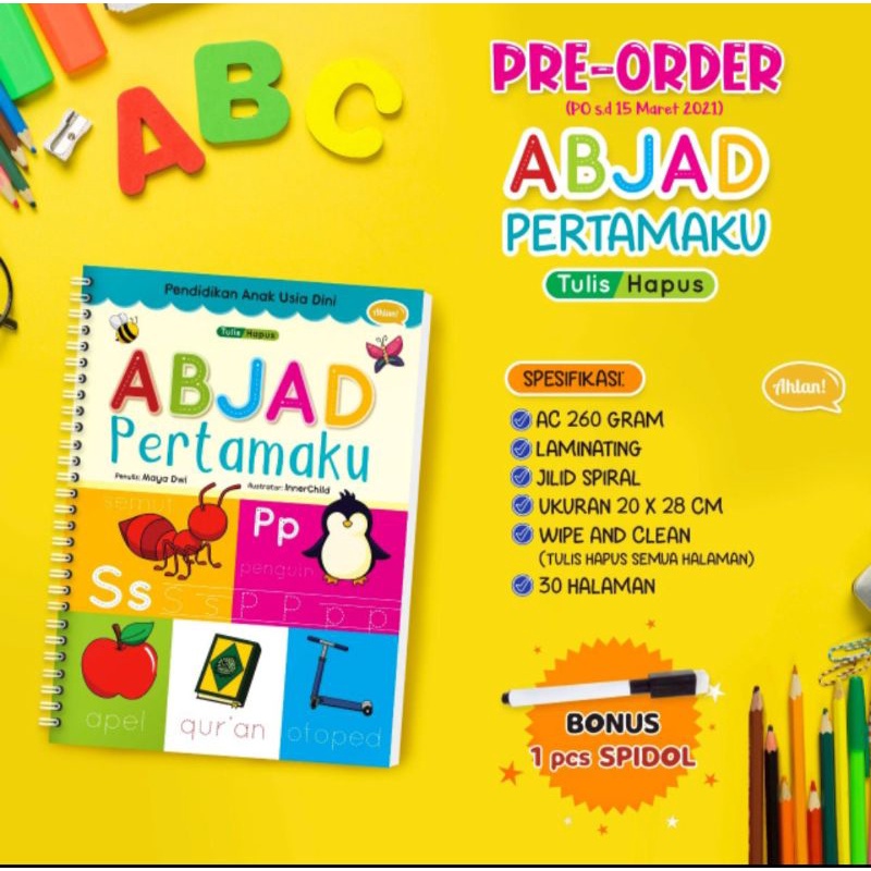 

Tulis Hapus Abjad dan Angka