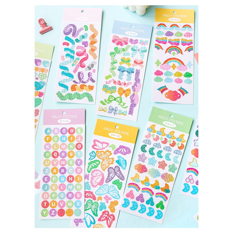 

Rainbow House Diary Deco Stickers / Stiker Lucu