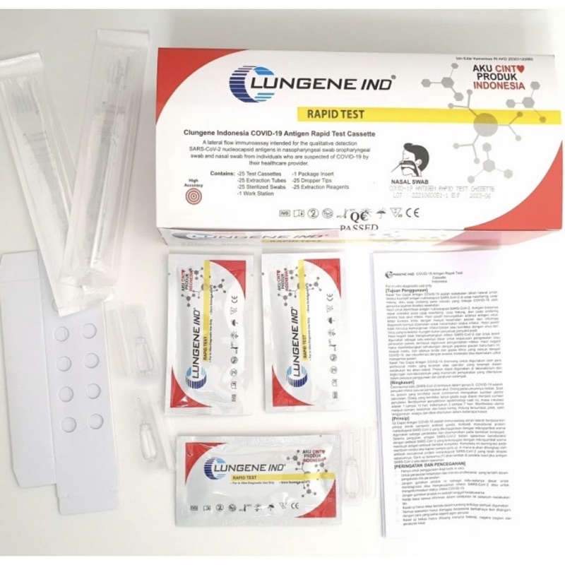 Clungene Swab Antigen Rapid Test Eceran