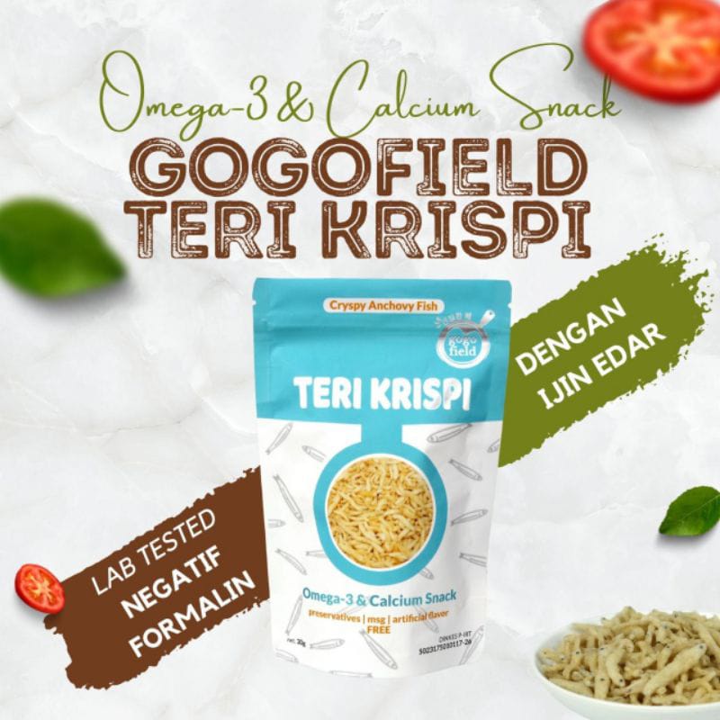 GOGO FIELD TERI KRISPI | GOGOFIELD TERI | TERI MPASI | OMEGA 3 ANAK BAYI