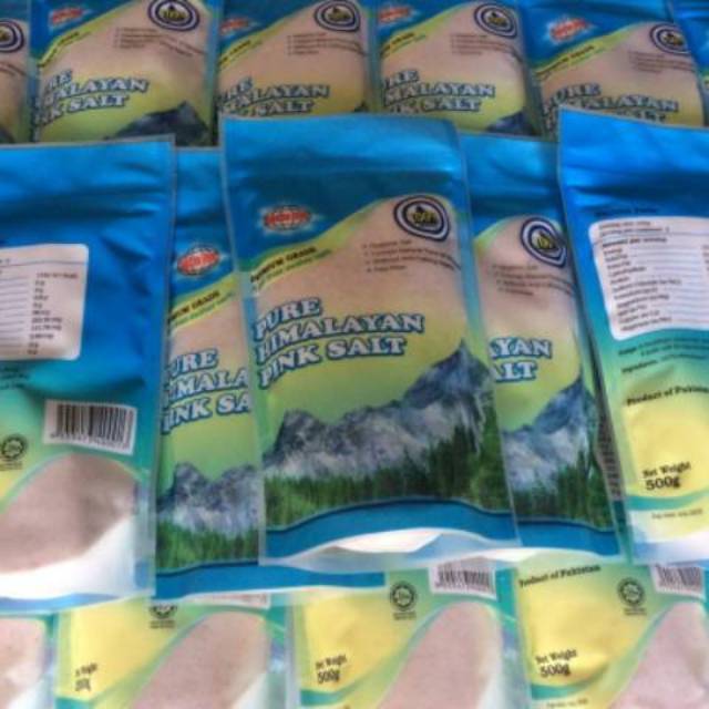 

Bny31 STOK TERBATAS !!! PURE HIMALAYAN SALT 500gr Garam Himalaya