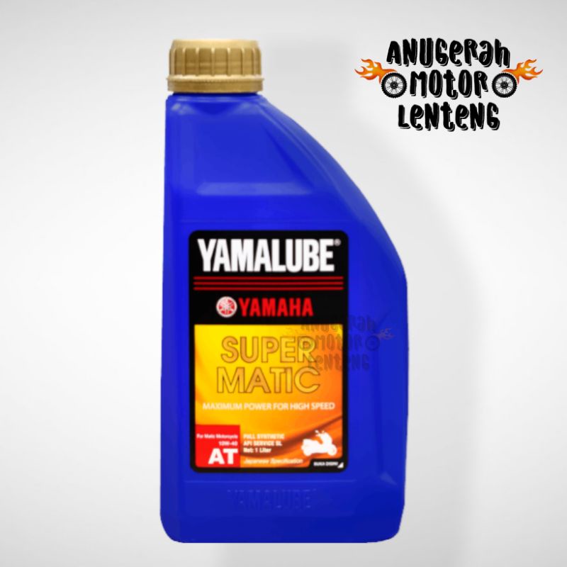 Oli Yamalube Super Matic 10W 40 1L 1 Liter Api SL Jaso MB Fuel Synthetic