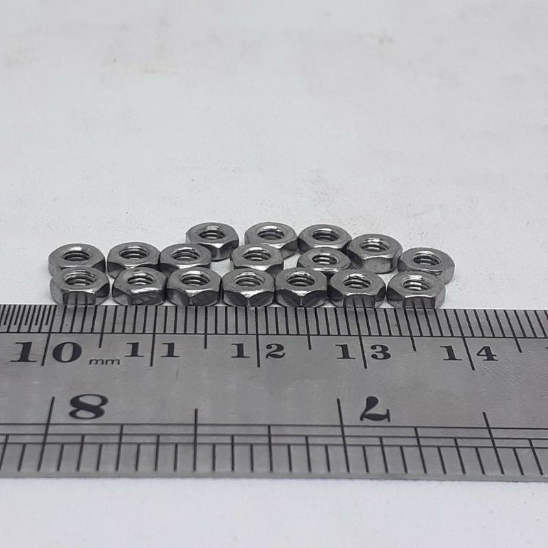 100x Mur hexagont m3 stainless mur for baut m3 isi 100pcs