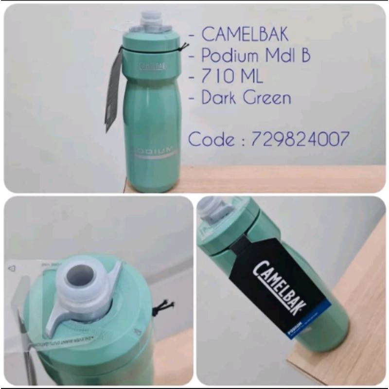 Bottle Camelbak Podium Mdl B 710ML Warna Dark Green. code 729824007