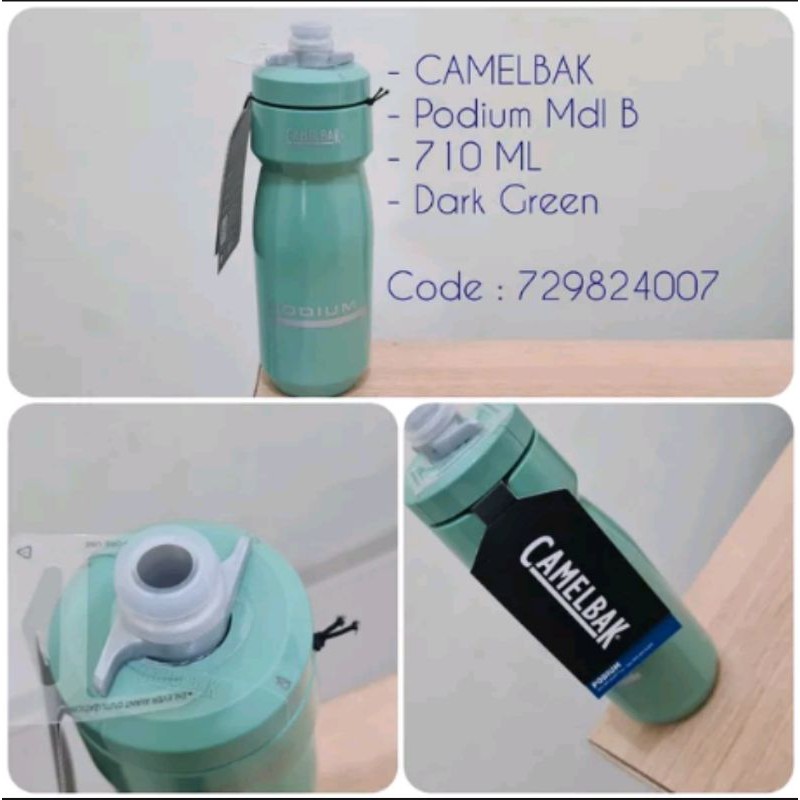 Bottle Camelbak Podium Mdl B 710ML Warna Dark Green. code 729824007