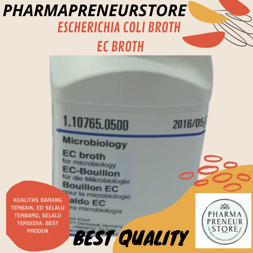 ESCHERICHIA COLI BROTH / EC BROTH PRO ANALISA PER GRAM KEMASAN MERCK BEST QUALITY