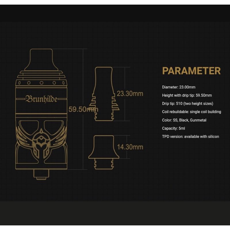 1 original brunhilde mtl rta vapefly