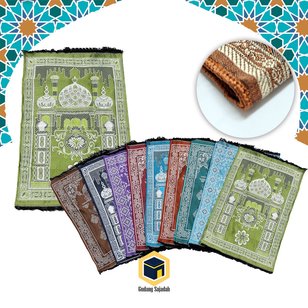 Sajadah Muka Travel ALYDRUS KECIL 60 x 35 cm Tipis Ringan