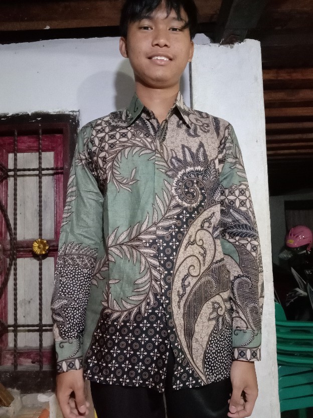 Baju Kemeja Batik Kantor Pria Lengan Panjang Fashion Pekalongan Solo Bw 058
