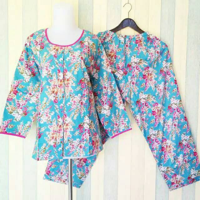 SETELAN PIYAMA PREMIUM PRETTY GIRL | LENGAN PANJANG | KATUN SABATA | MURAH BAHAN ADEM TEBAL