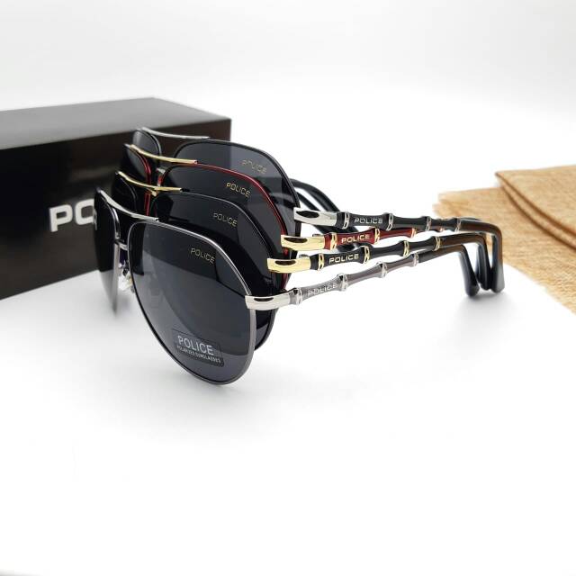 Kacamata sunglasses police 1701 lensa polarized