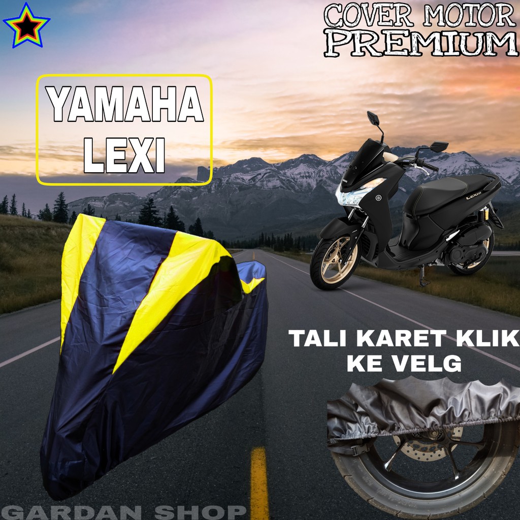 Sarung Motor YAMAHA LAXI Hitam Kuning Penutup Pelindung Motor Yamaha Laxi PREMIUM