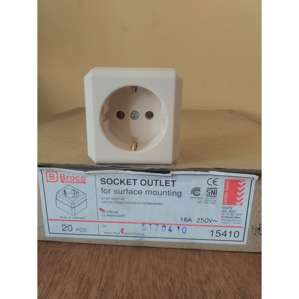 Stop Kontak OB Outbow Broco 1 lubang single