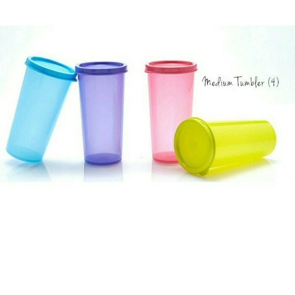 Medium Tumbler (4) Tupperware Gelas Minuman