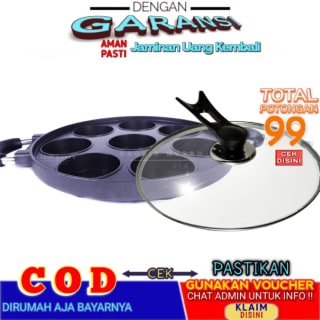 HAPPY CALL Cetakan Martabak Mini 8 Lubang Loyang Kue Lumpur Teflon Anti Lengket