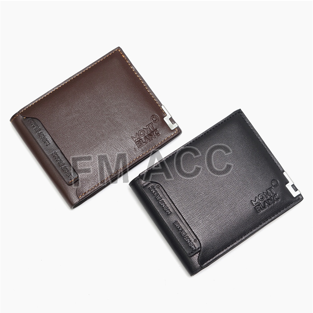 PROMO-Dompet Pria lipat Pendek Import Include BOX + Jam Tangan Pria Casual Premium-CHOKLAT