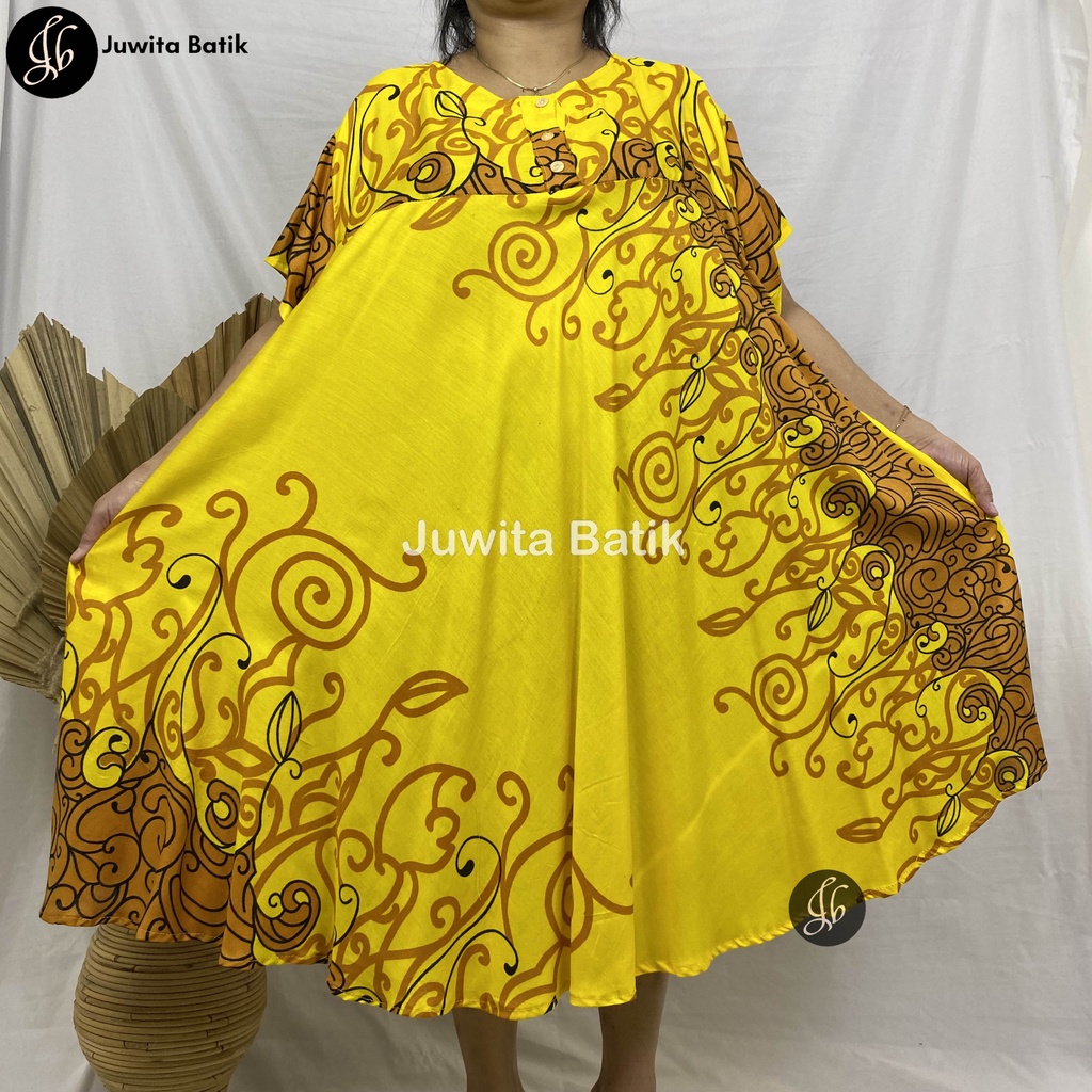 Juwita Batik - Daster Payung Jumbo LD 130 XXXLKlok Motif Batik Tato Jodha