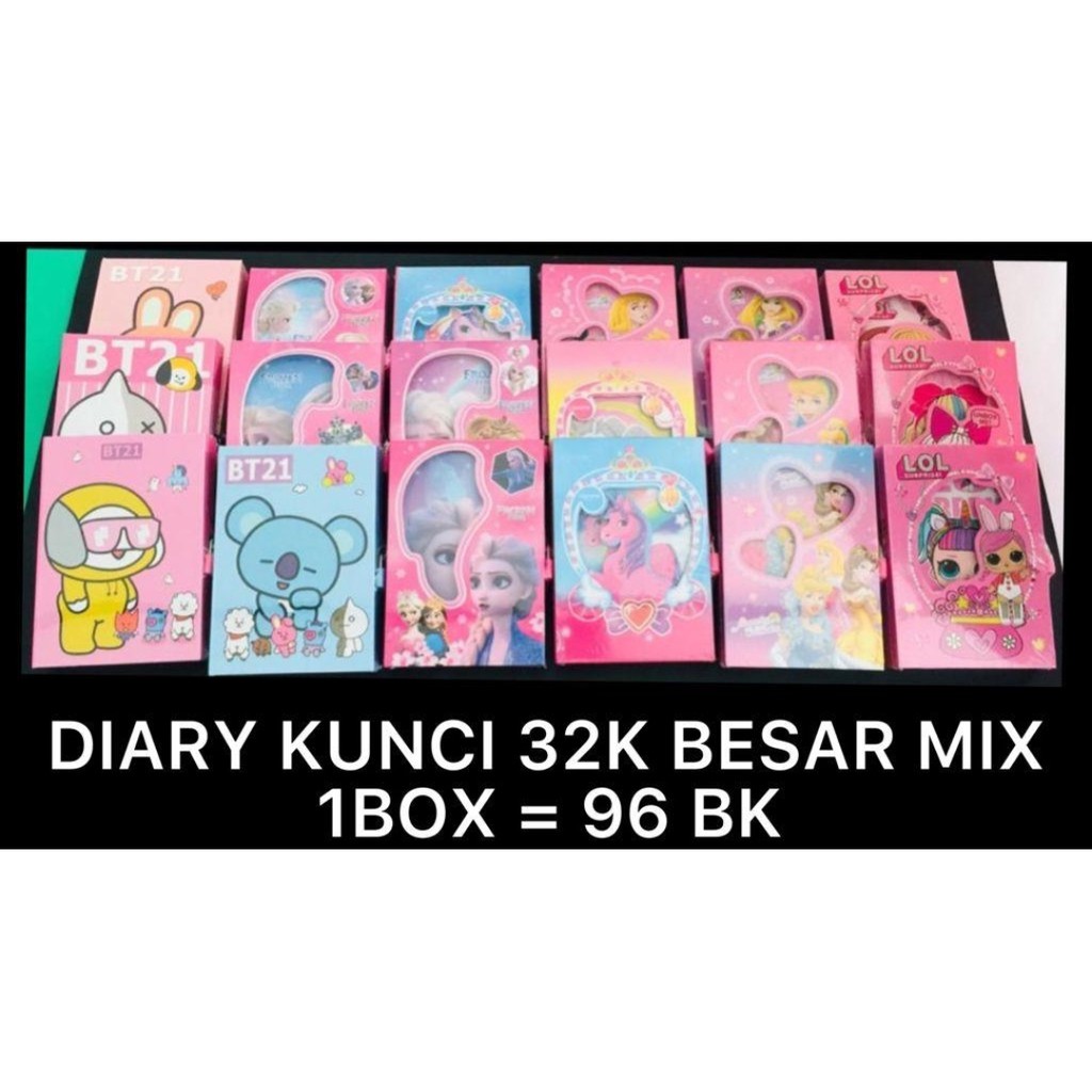 

buku agenda gembok besar vanco karakter