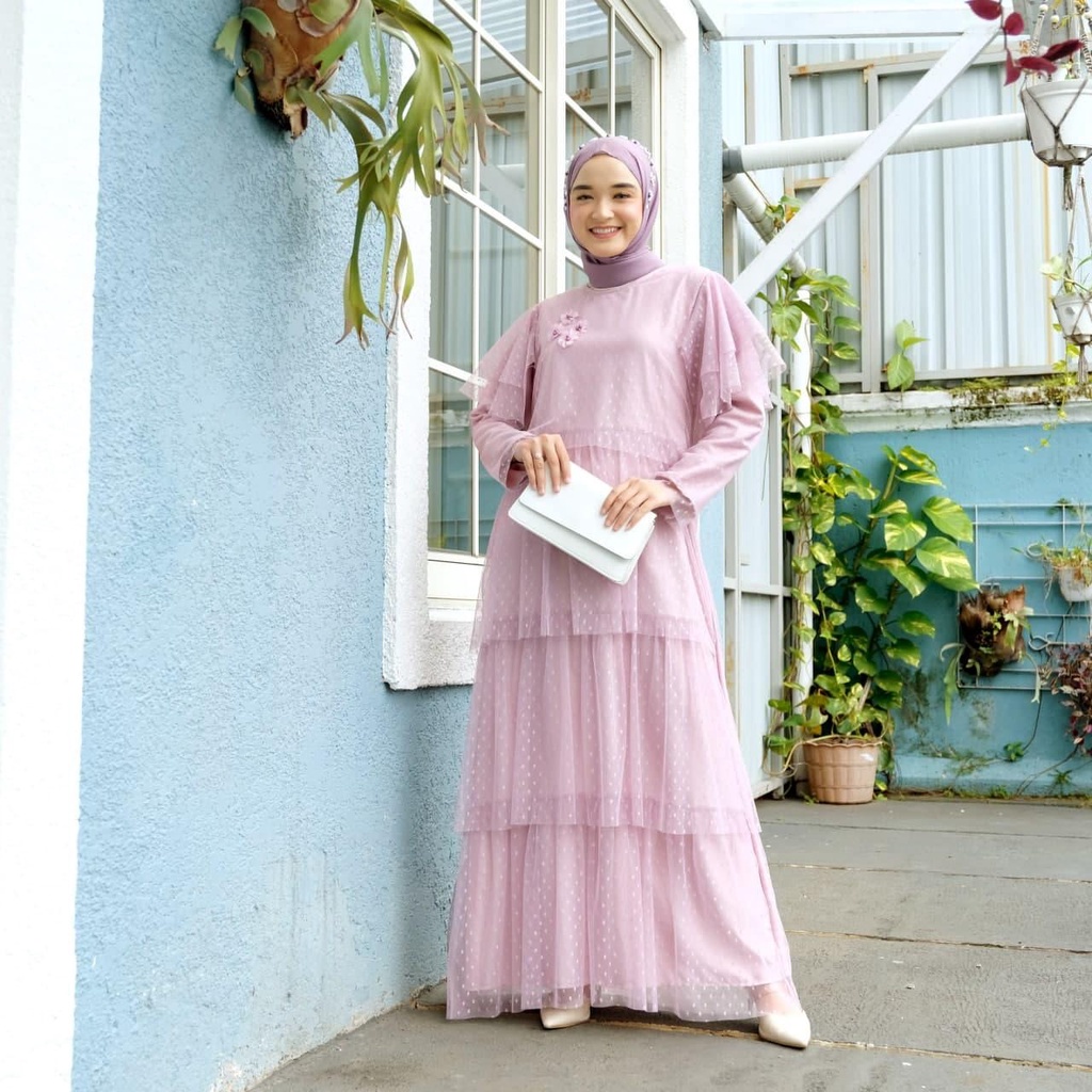 MELANEY DRESS / DRESS LAMARAN / DRESS RAYA / DRESS KONDANGAN / SERAGAMAN