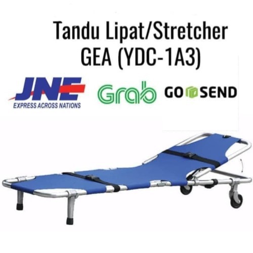 Folding Stretcher / Tandu Lipat 2 Plus Roda GEA YDC-1A3 / YDC 1A3 / YDC 1 A 3 - Tandu Evakuasi