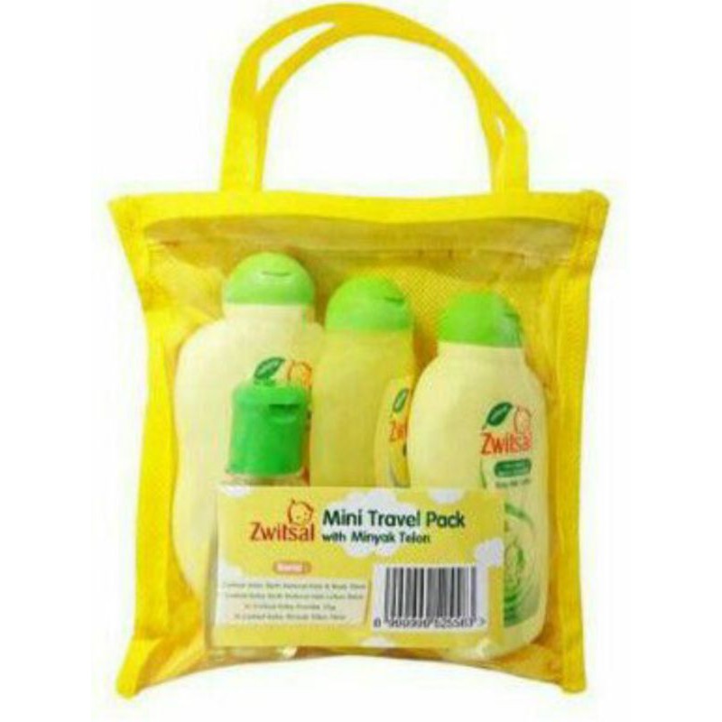 zwitsal gift set sabun ,sampo,hair lotion ,baby powder aloe vera,minyak telon / zwitsal mini tas