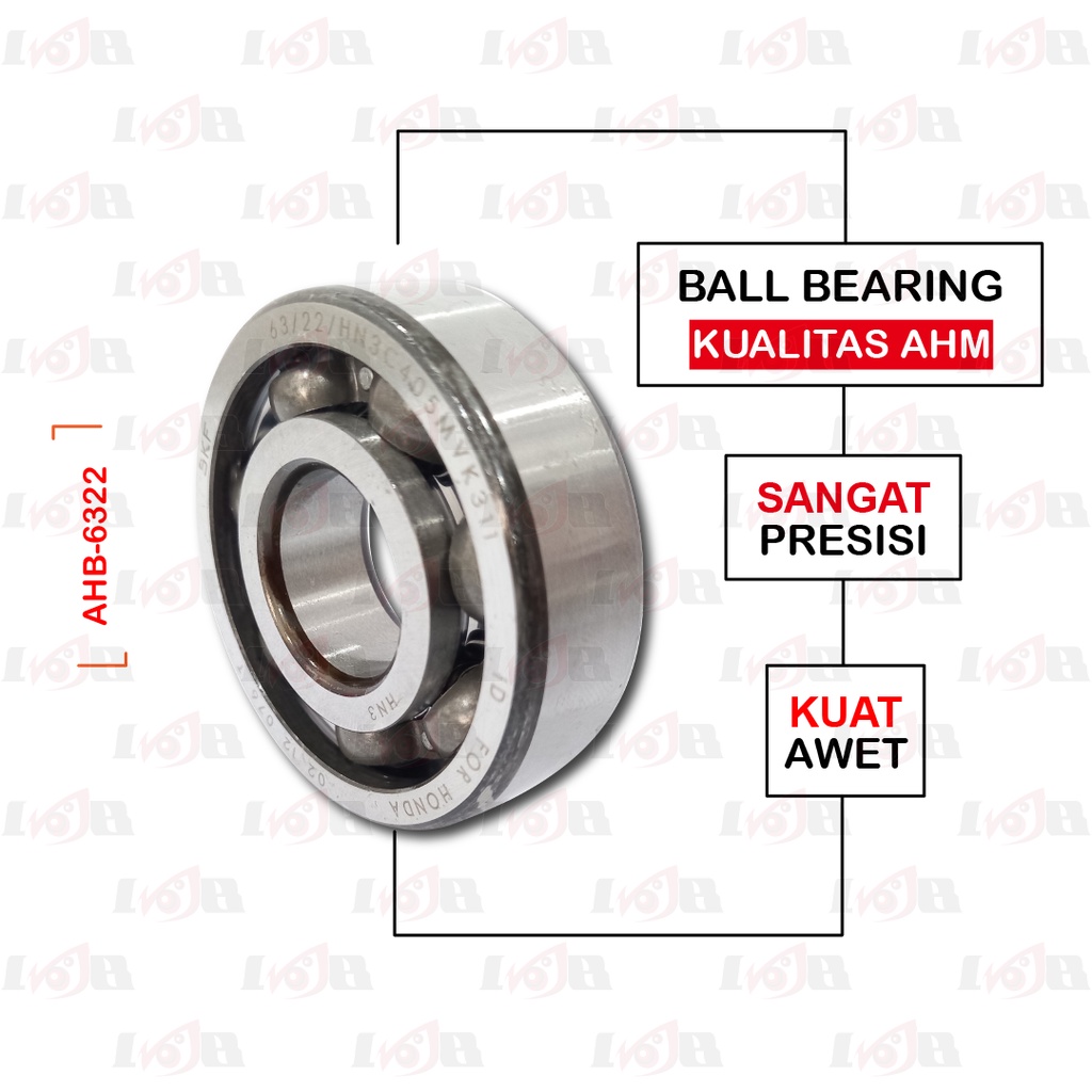 Bearing Laher Kruk As AHB 6322 KARISMA SUPRA X-125 Original Honda Genuine Parts