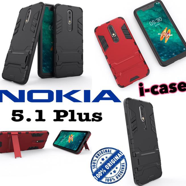 Nokia 5.1 Plus Case iron Armor - casing cover nokia 5.1 plus