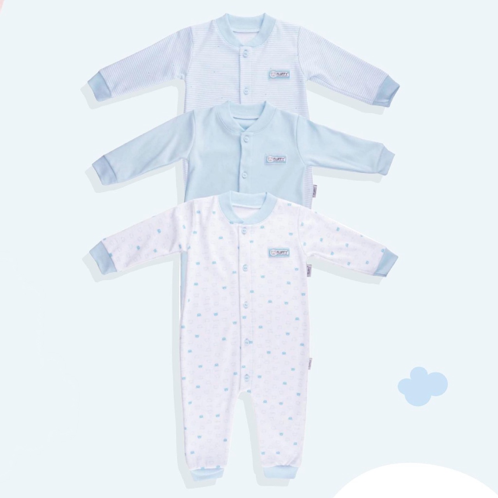 1 PCS FLUFFY Sleepsuit Jumper Panjang kodok bayi part 2