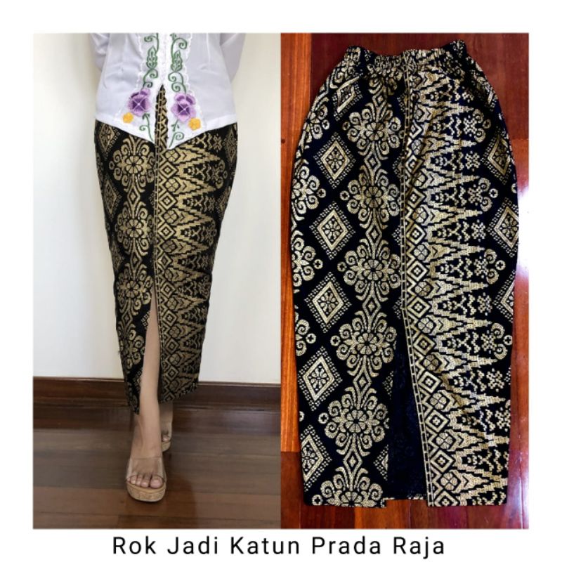 ROK PANJANG BATIK KATUN PRADA BALI BERBAGAI VARIASI MOTIF