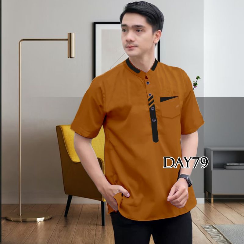 koko kurta baju pria dewasa lengan pendek