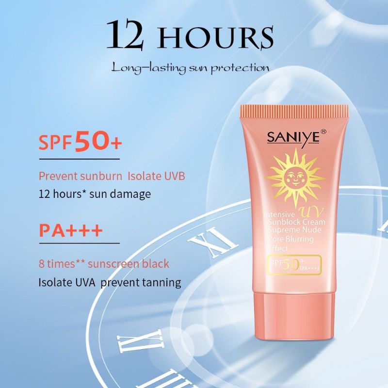 SANIYE Sunscreen SPF 50++ Cream tabir Surya/pelembab tabirsurya pemutih/SPF 50