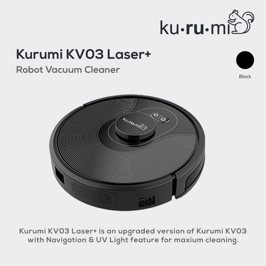 Kurumi KV 03 Laser + Robot Vacuum Cleaner