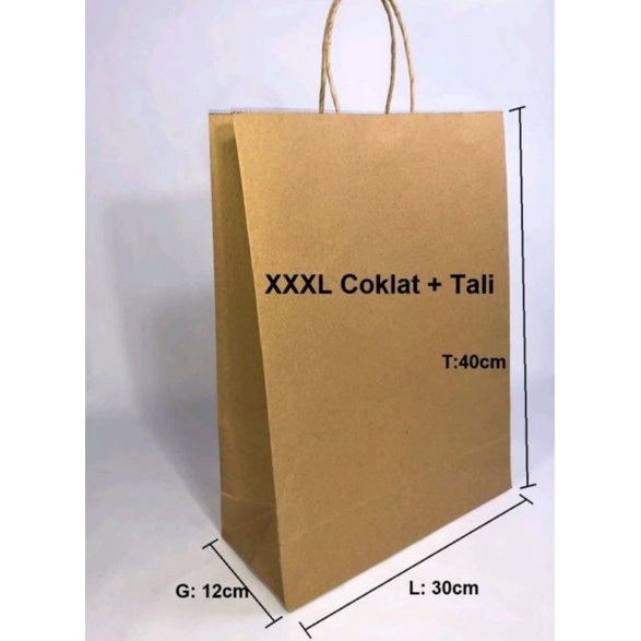 

Paperbag 30x12 x40 cm | Paper bag Jumbo | Tas Kertas