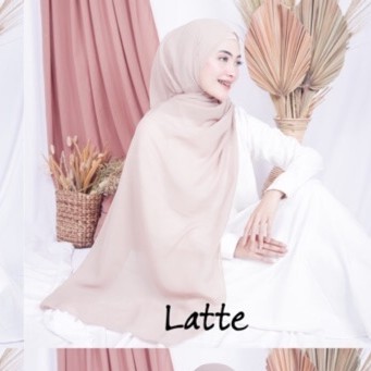 Bella Pashmina New  Fashion Muslim Pashmina Bella Double Hycon-Latte