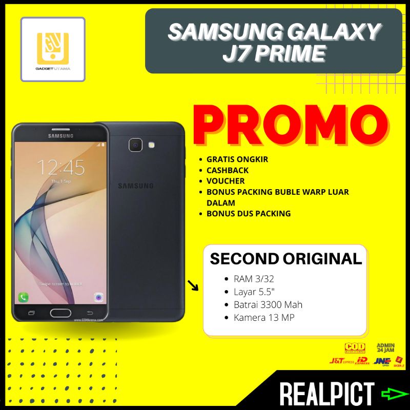 Hp Bekas Second Murah  Samsung Galaxy J7 Prime SM-G610F 3/32 Original Ek Garansi  IMEI Terdaftar