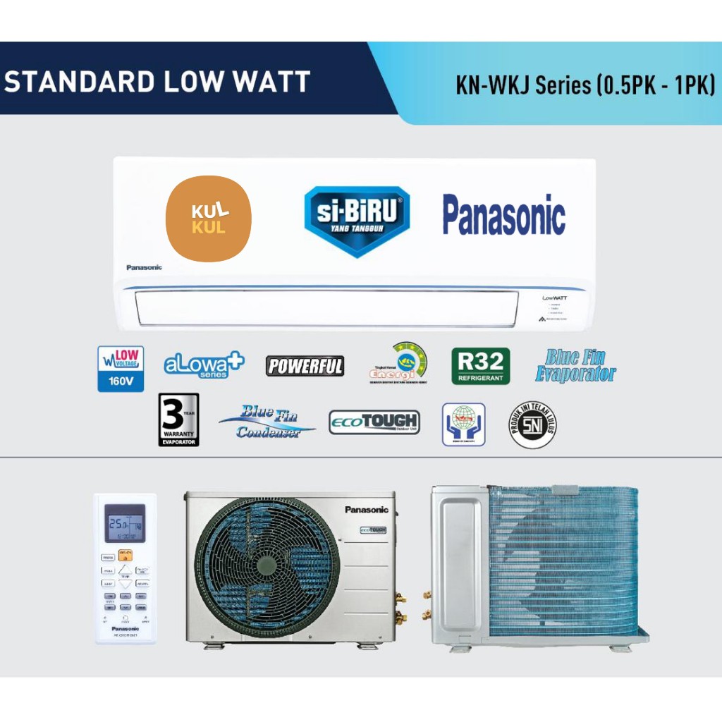 AC Panasonic CS/CU - KN7WKJ - aLowa 3/4 PK - R32 - UNIT ONLY ( INDOOR + OUTDOOR ).