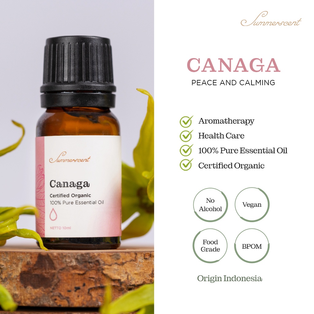 SUMMERSCENT Essential Oil Aromatherapy CANAGA Pengharum Ruangan Esential Oil Aromaterapi