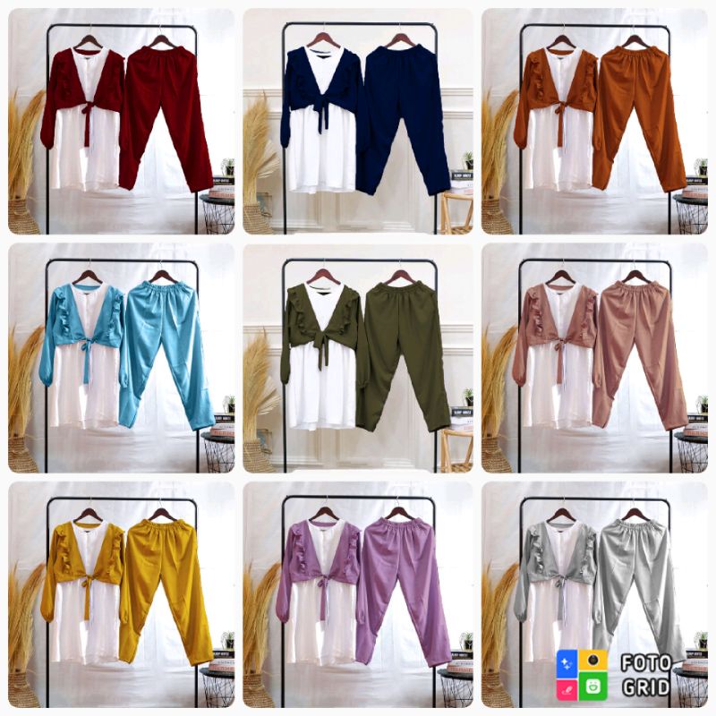 SET REYA - Baju Setelan Wanita Dewasa Import Kekinian Terbaru 2021