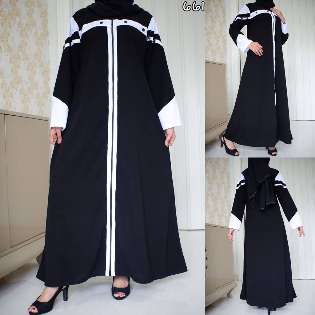 ABAYA HITAM ABAYA KOMBINASI ABAYA BUSUI GAMIS JUBAH SAUDI DUBAI TURKEY DRESS BAJU MUSLIM WANITA