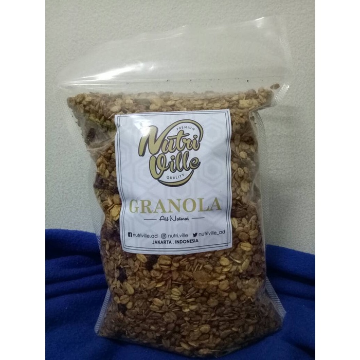 

Jual Granola (Big Size 1Kg) Snack Sehat Kaya Serat & Rasa Yang Enak