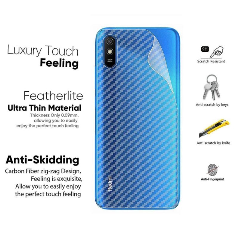 Skin Carbon Anti Jamur/Anti Gores Belakang Oppo A16