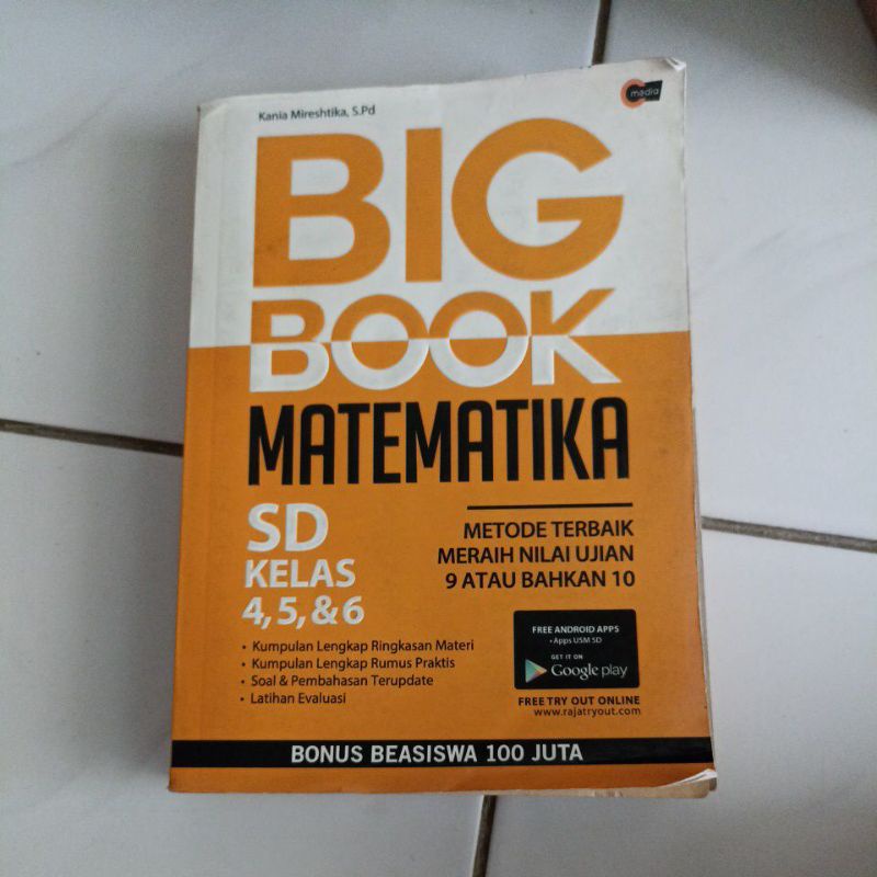 Big Book Matematika SD kumpulan soal matematika SD PRELOVED/BEKAS