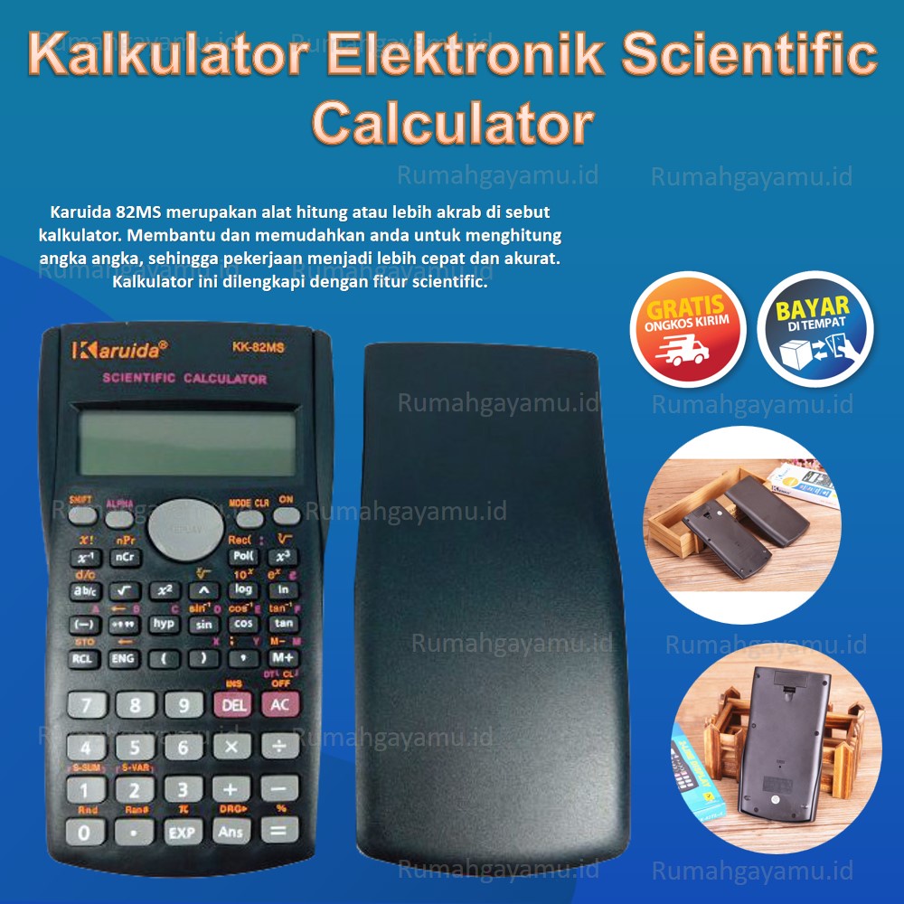 

Kalkulator Karuida Elektronik Scientific Calculator KK- 82MSB