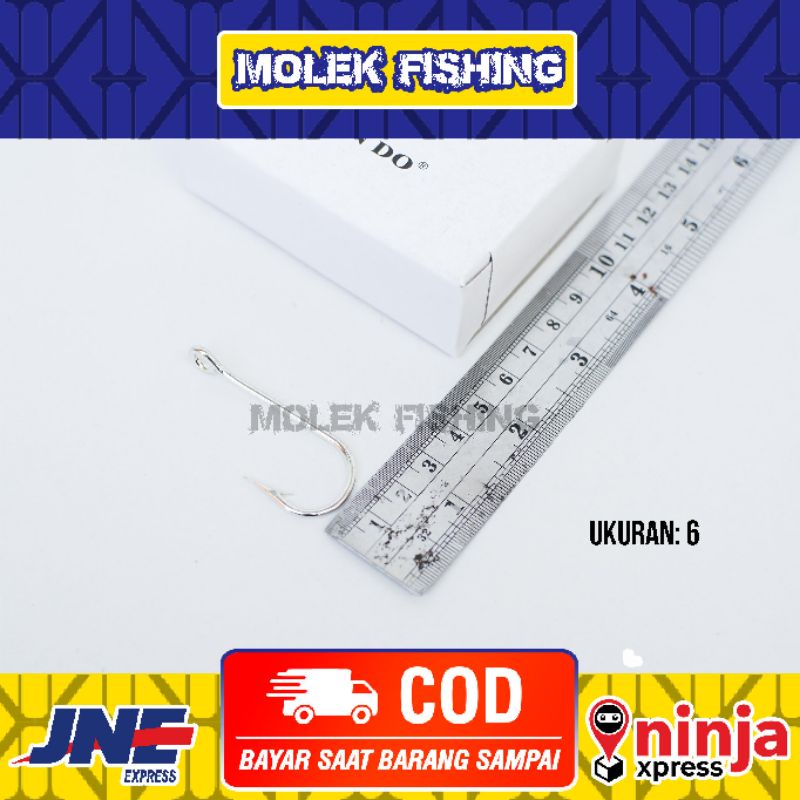 Kail Pancing Laut Batang Panjang JINDO NO 8  isi 100 Pcs Made in Korea | Kail Pancing Laut |