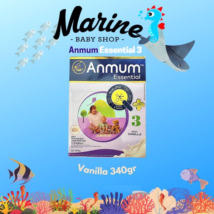 Anmum Essential 3 Vanilla 340gr Susu Pertumbuhan Anak Usia 1-3 tahun